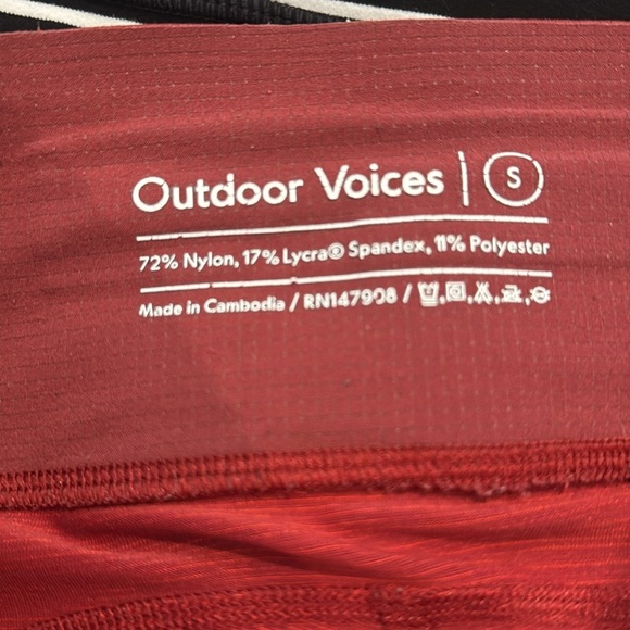 Outdoor Voices Red Leggings - Picture 4 of 4